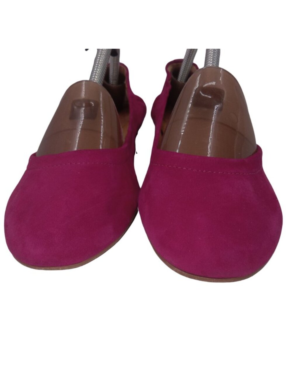 Anthropologie Jasper Jeera Womens Pink Pumps Shoes Size 6 Gilen Suede Chunky Br - Picture 4 of 13
